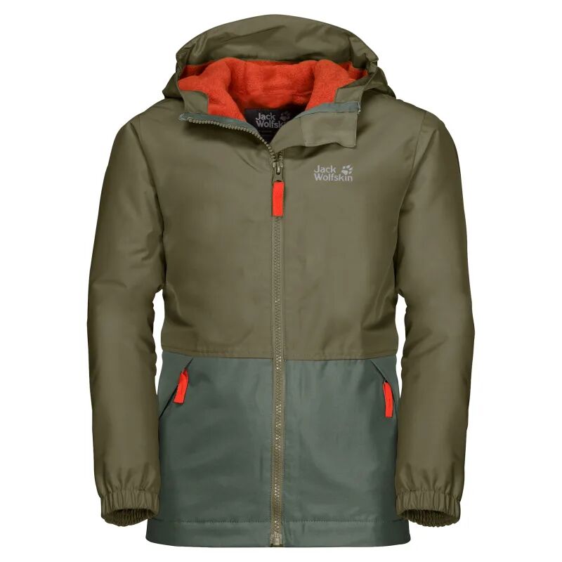 Jack Wolfskin Snowy Days Jacket Kids Grønn