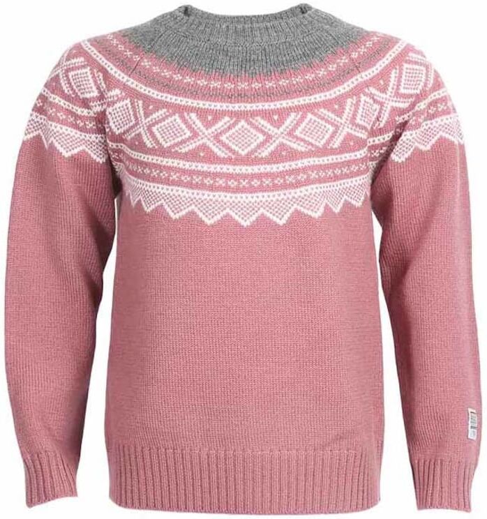 Marius Kids Kids Wool Sweater Roundknitted Rosa