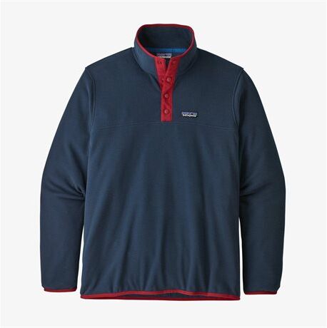 Patagonia M's Micro D Snap-T Pullover New Navy / Classic Red  XL