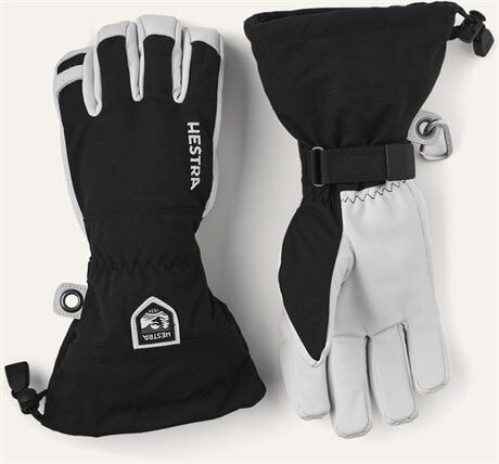 Hestra Army Leather Heli Ski 5 Finger Black  7