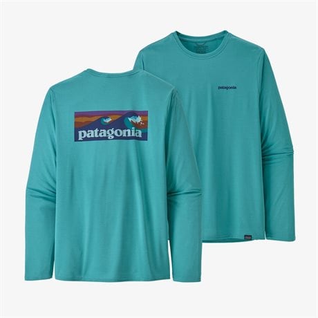 Patagonia M's L/S Cap Cool Daily Graphic Shirt Iggy Blue X-Dye  XL