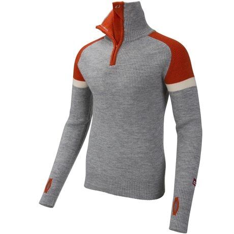 Ulvang Alta Half Zip M's Grey Melange Pumkin  M