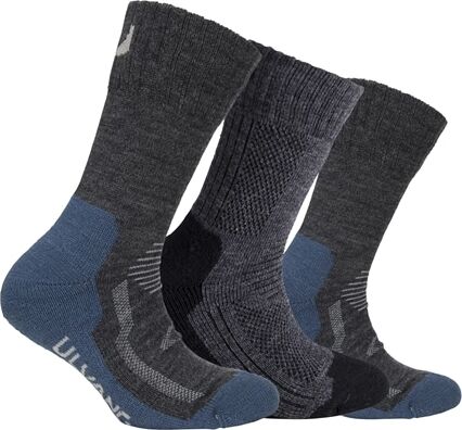 Ulvang Skolestartpakke 3pk Blå- Charcoal Melange  34-36