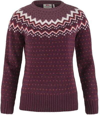 Fjällräven Övik Knit Sweater W's Dark Garnet  L