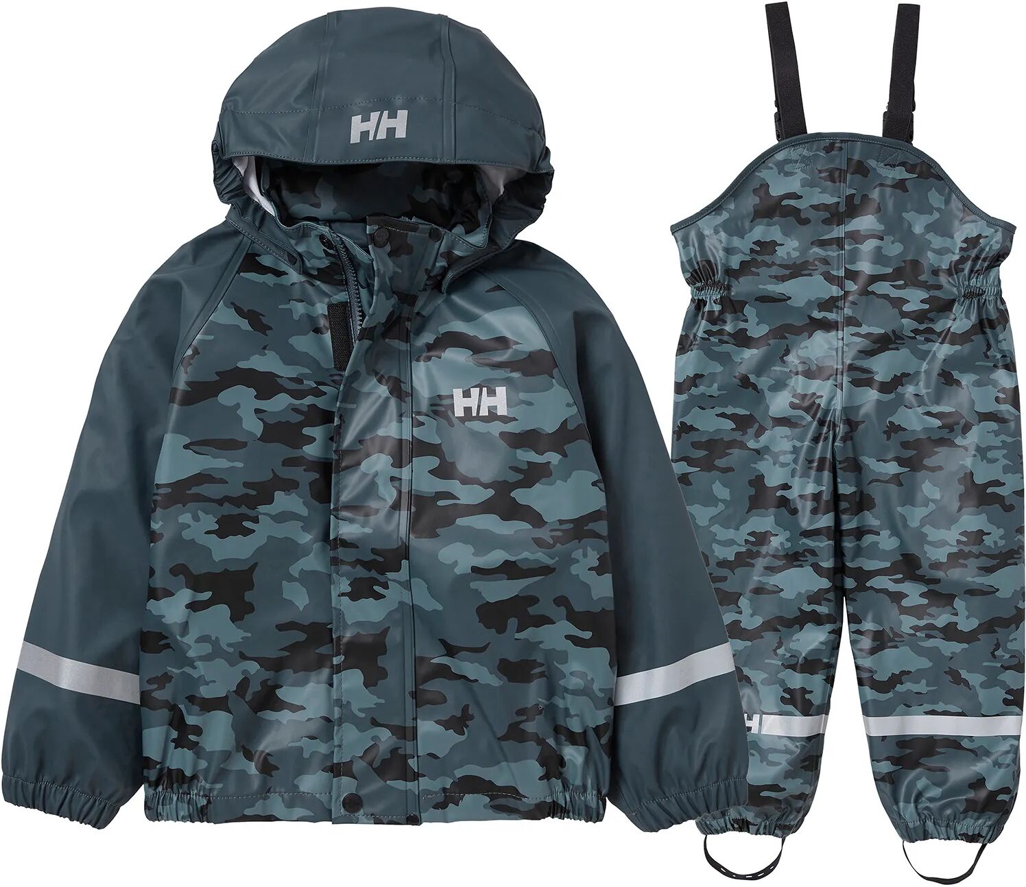 Helly Hansen Barn Bergen Aop Pu Rainset Regnbukse 104/4