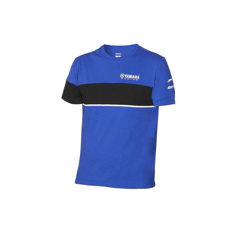 Yamaha Paddock T-Skjorte, L Blå/sort   L