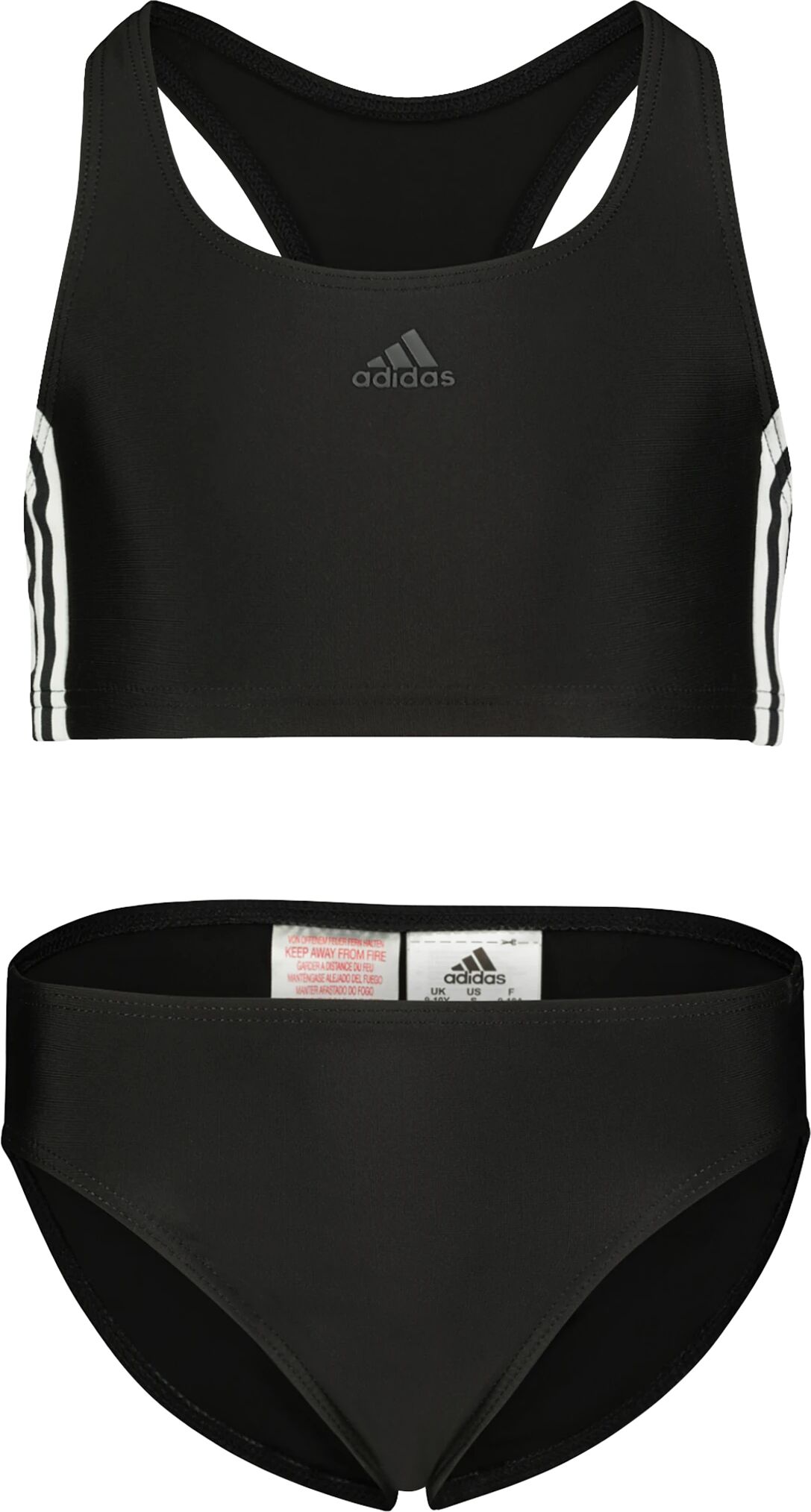 adidas Fitness 3 Stripes Bikini, junior 140 BLACK/WHITE