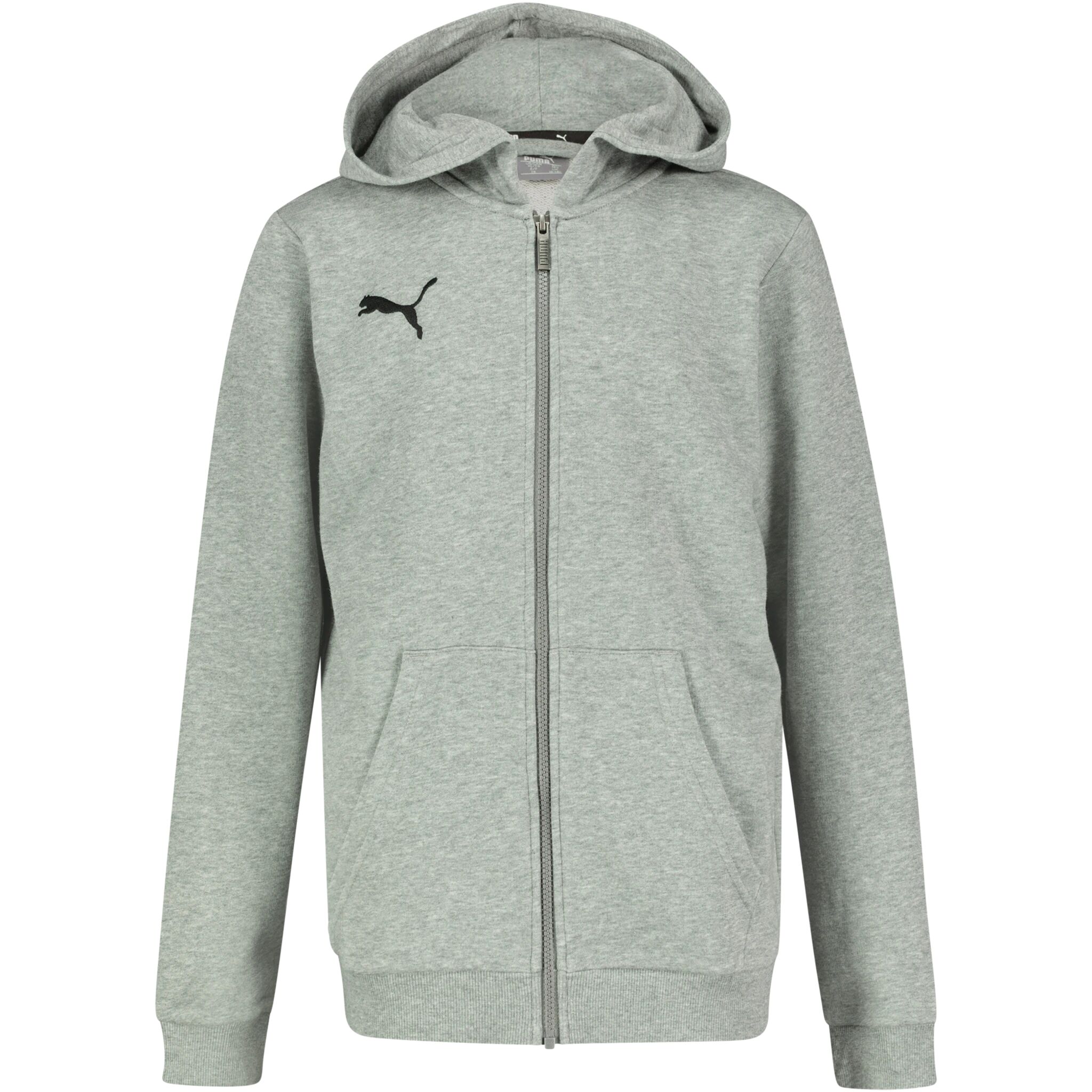 Puma teamGOAL 23 Casuals Hooded Jacket, hettejakke junior 116 Medium Gray Heather