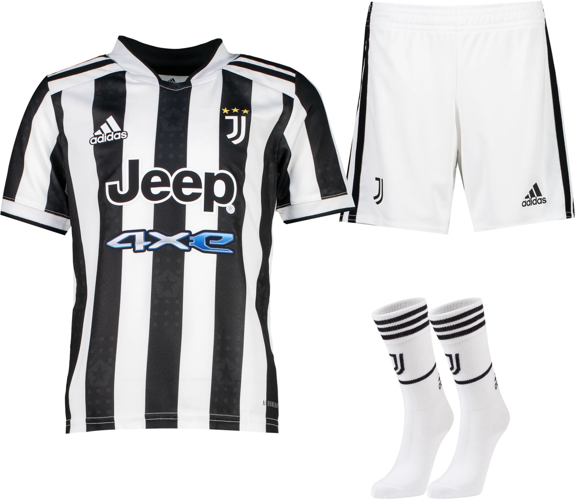 adidas JUVENTUS HOME MINI / 21/22, fotballlklær barn 104 (4 yrs) Top:white/black Bott