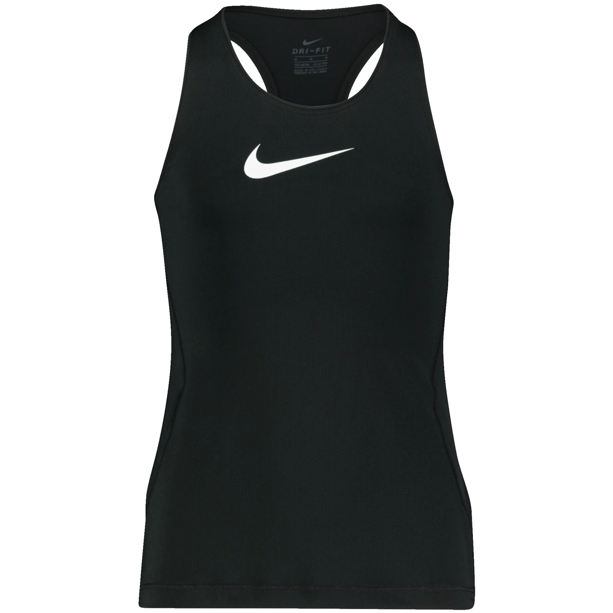 Nike Pro Top, t-skjorte junior S BLACK/WHITE
