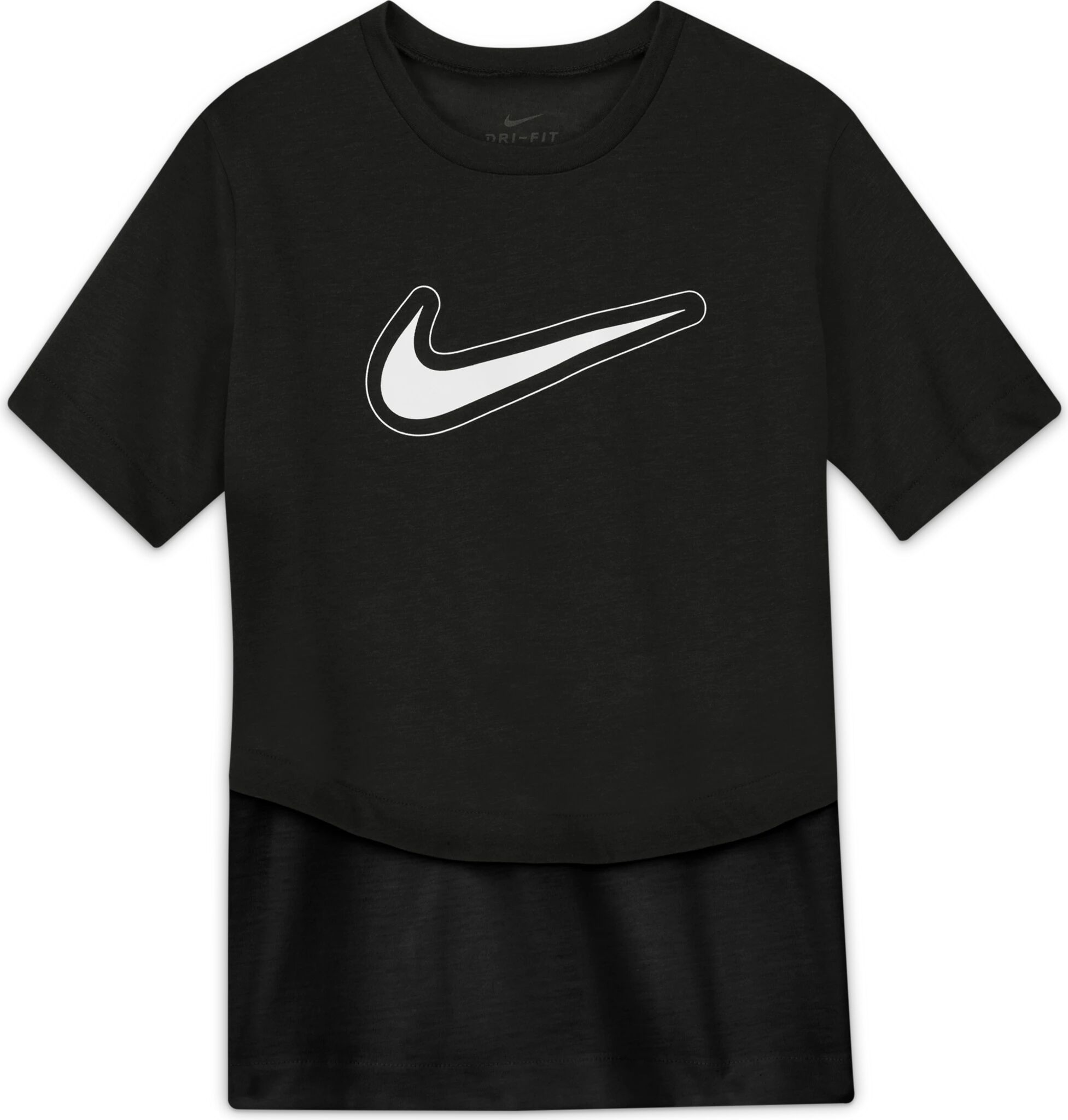 Nike Dry Trophy Short- Sleeve Top, t- skjorte junior S BLACK/BLACK/WHITE