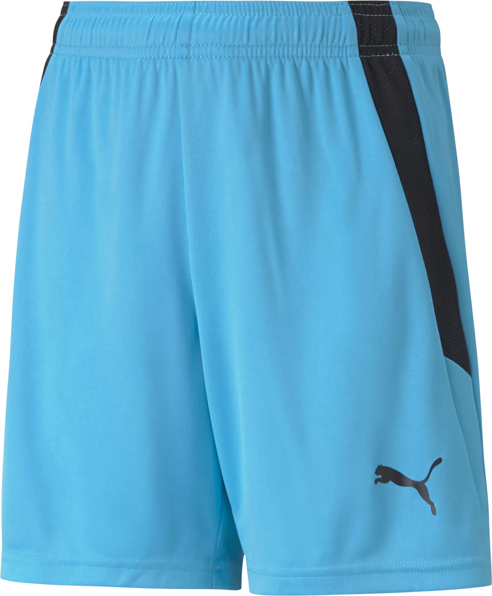 Puma teamLIGA Shorts Jr, fotballshorts junior 128 Blue Atoll-puma Blac