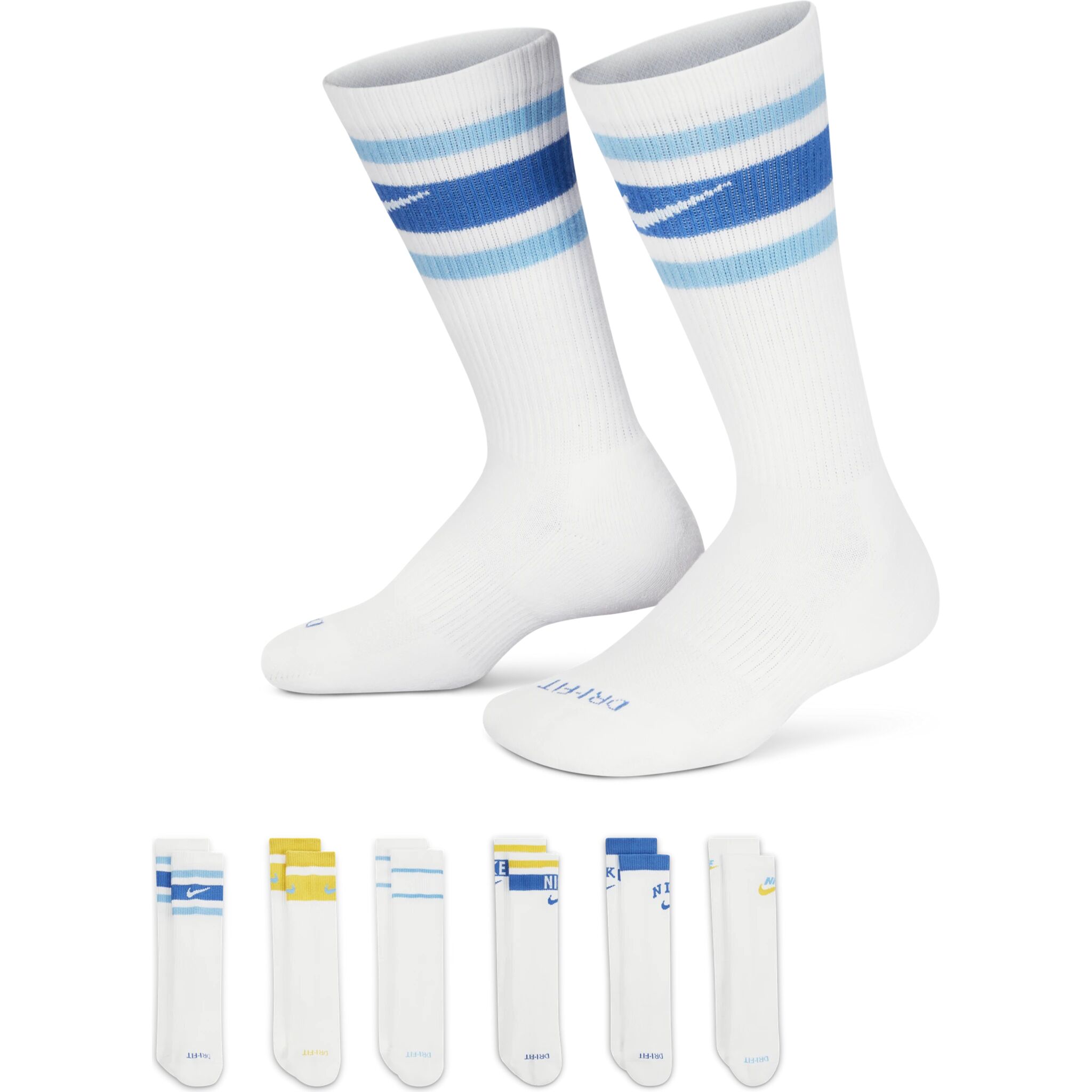 Nike Everyday Plus Cush Sock, sokker Junior S/34-38 Multi-Color