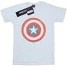 Chłopięcy T-Shirt Marvel Z Kapitanem Ameryką Z Szkicowaną Tarczą Biały Male