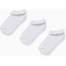 ZY Pack 3 Pares de Meias com Renda para Menina, Branco