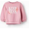 ZY BABY Sweat de Algodão para Bebé Menina 'Kindness Matters', Rosa