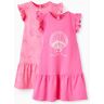 ZY BABY Pack 2 Vestidos de Algodão para Bebé Menina 'Coins From The Sea', Rosa