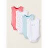 ZY BABY Pack 4 Bodies sem Mangas para Bebé 'Búzios', Multicolor