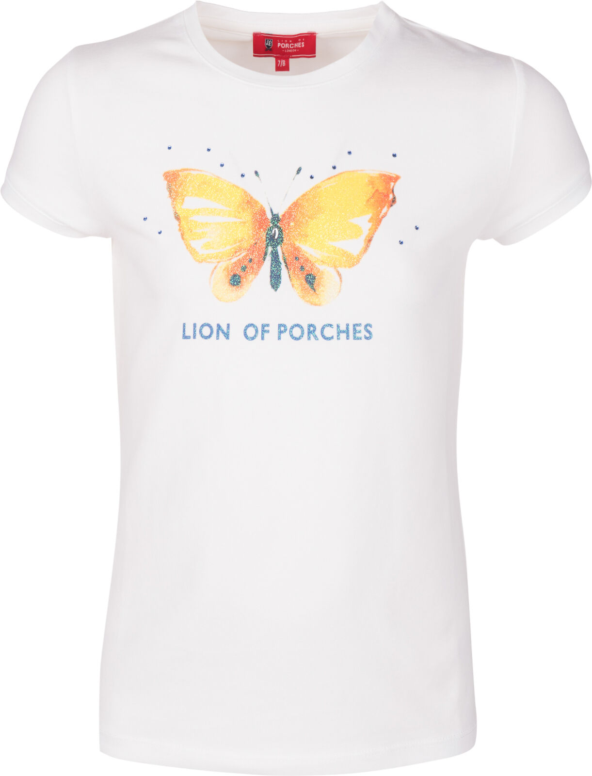 Lion of Porches T-shirt Borboleta Branco