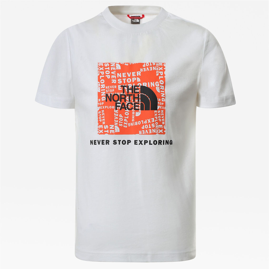 The North Face T-shirt de mangas curtas, 6-18 anos   Branco