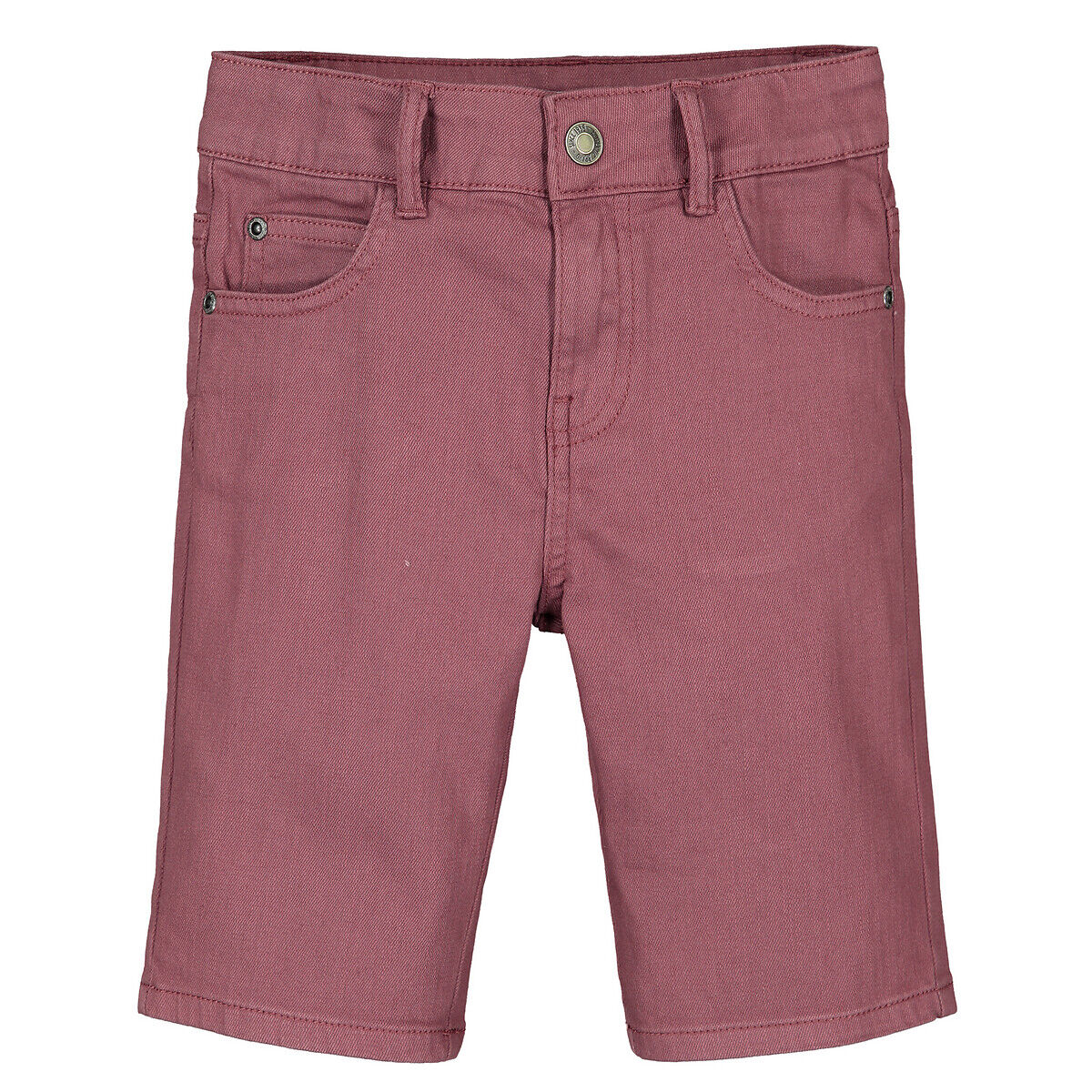 La Redoute Collections Bermudas em ganga, 3-12 anos   Caqui-Claro