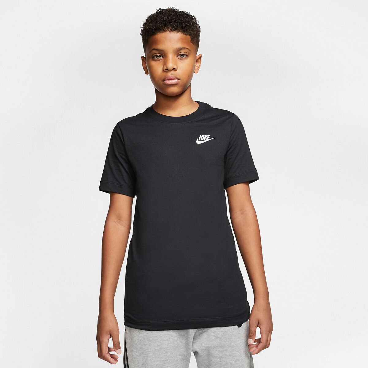 Nike T-shirt, 6 - 16 anos   Preto