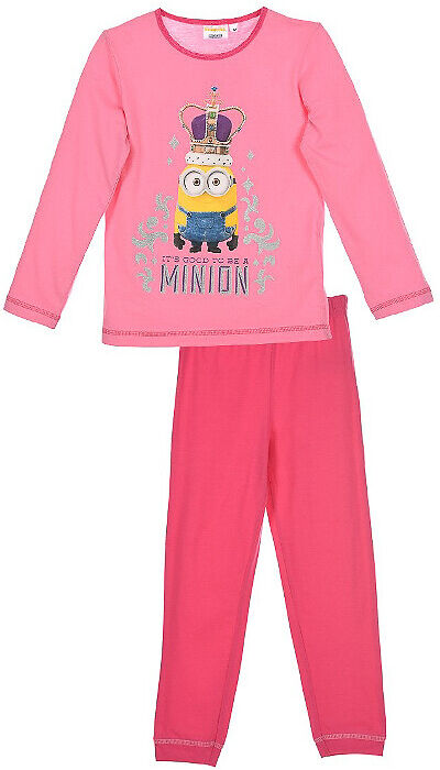 Les Minions Pijama de mangas compridas, 3-8 anos   rosa