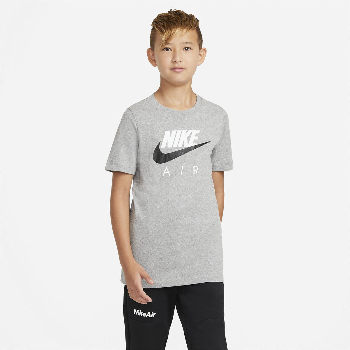 Nike T-shirt de mangas curtas Nike Air, 6 - 16 anos   Cinzento
