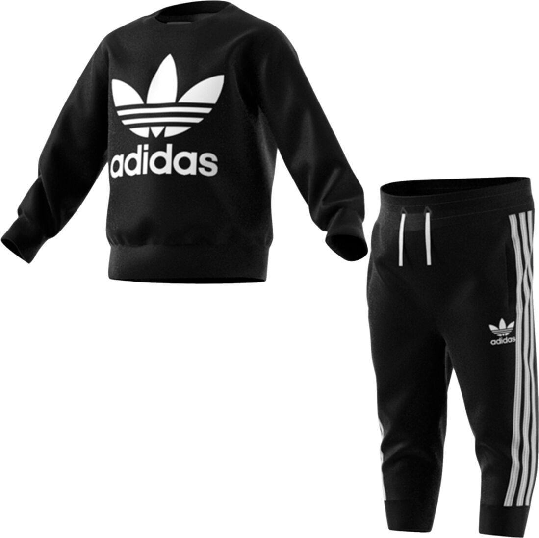 Adidas Originals Fato de treino, 3 meses - 4 anos   Preto