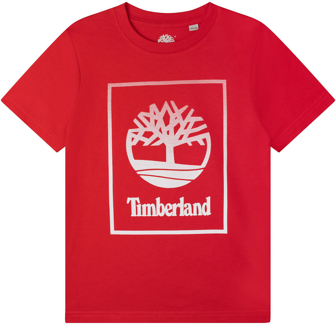 Timberland T-shirt de mangas curtas, 8-16 anos   Vermelho