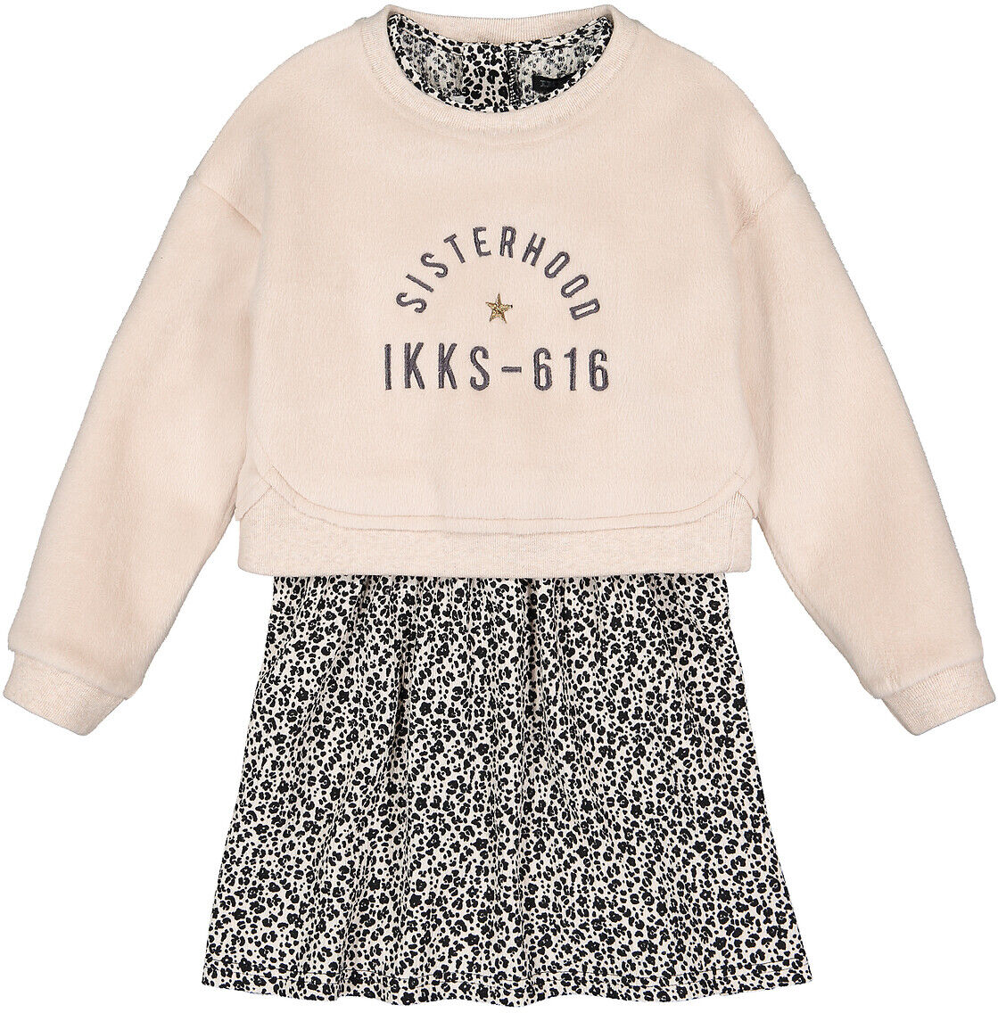 Ikks Junior Vestido 2 em 1, 5 - 14 anos   rosa + estampado