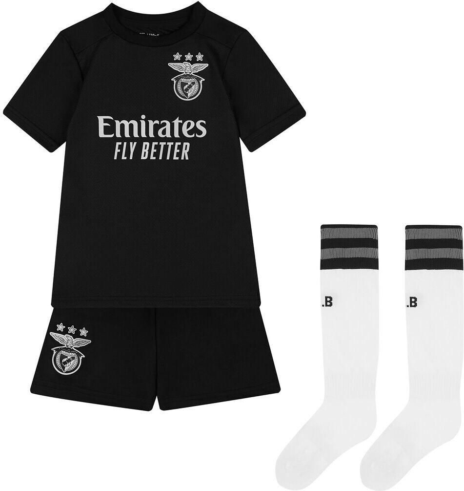 Sl Benfica Réplica Mini Kit Alternativo SL Benfica 2020 2021, dos 2 aos 6 anos   Preto