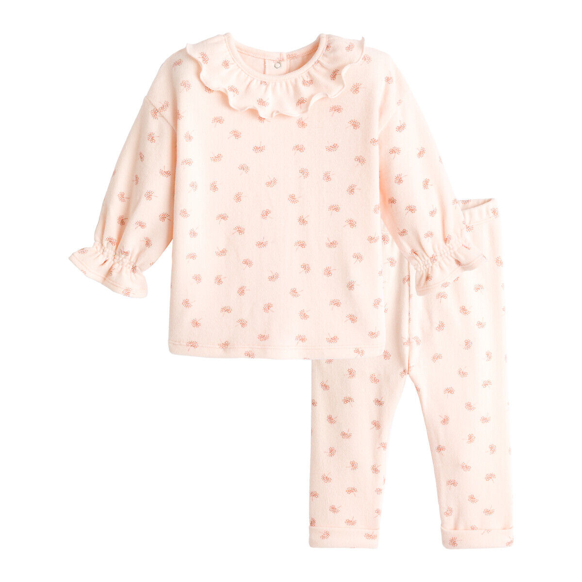 La Redoute Collections Conjunto de 2 peças, camisola e leggings, 1 mês-2 anos   rosa