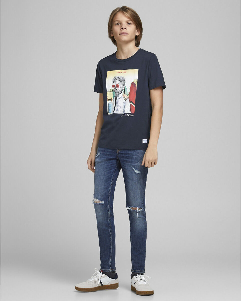 Jack & Jones Junior T-shirt de mangas curtas, 10-16 anos   Marinho