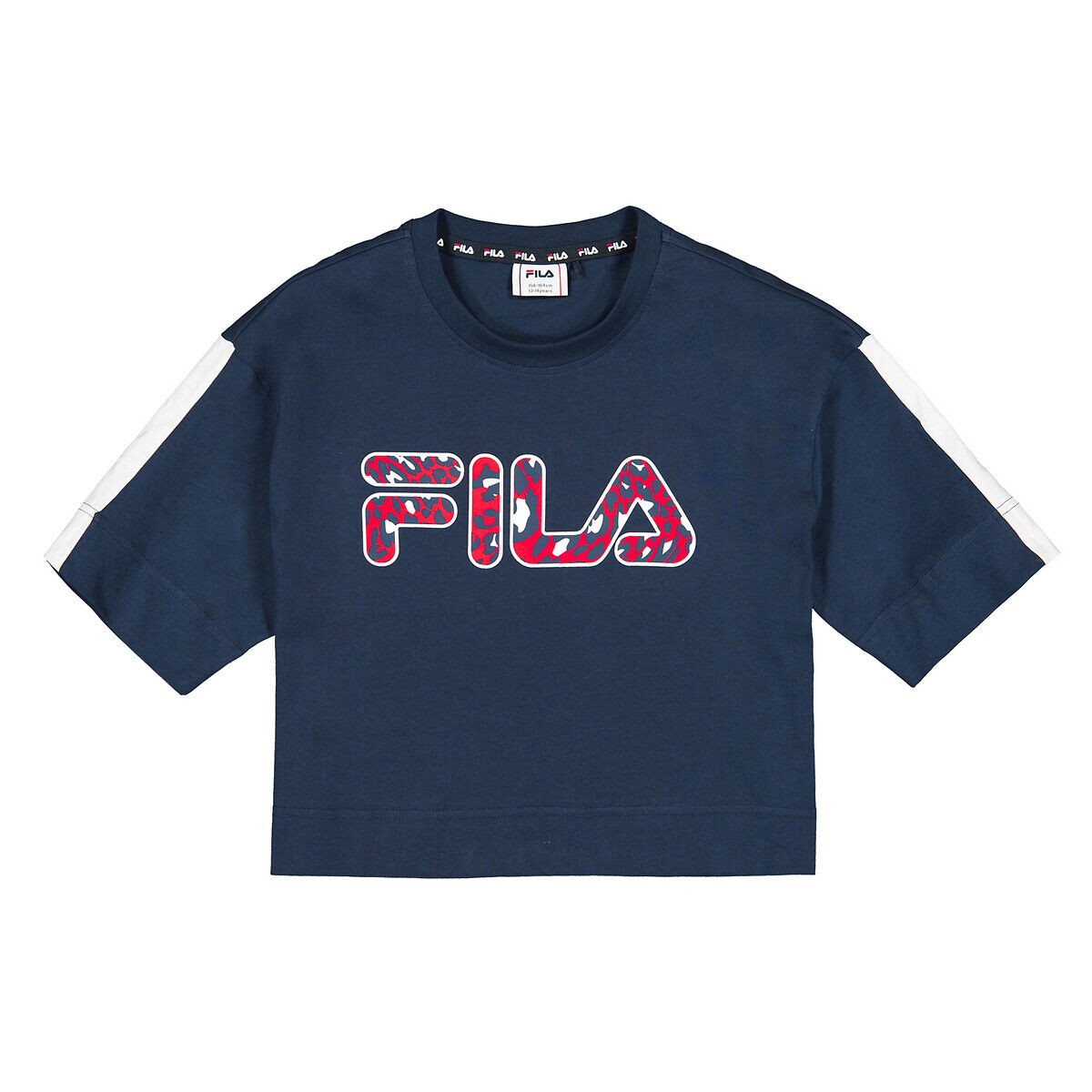 Fila T-shirt curta, 9-16 anos   Marinho