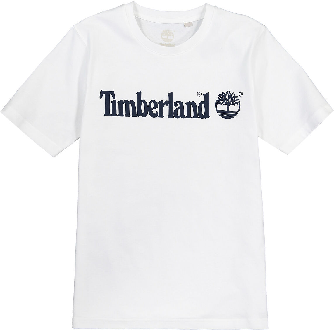 Timberland T-shirt de mangas curtas em algodão bio, 8-16 anos   Branco