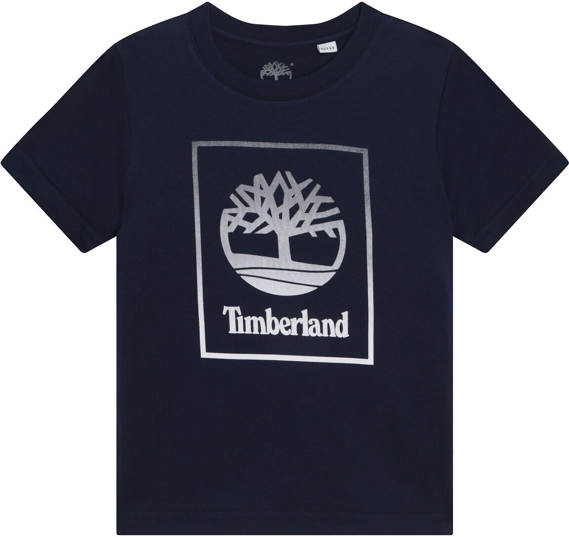 Timberland T-shirt de mangas curtas, 8-16 anos   Marinho