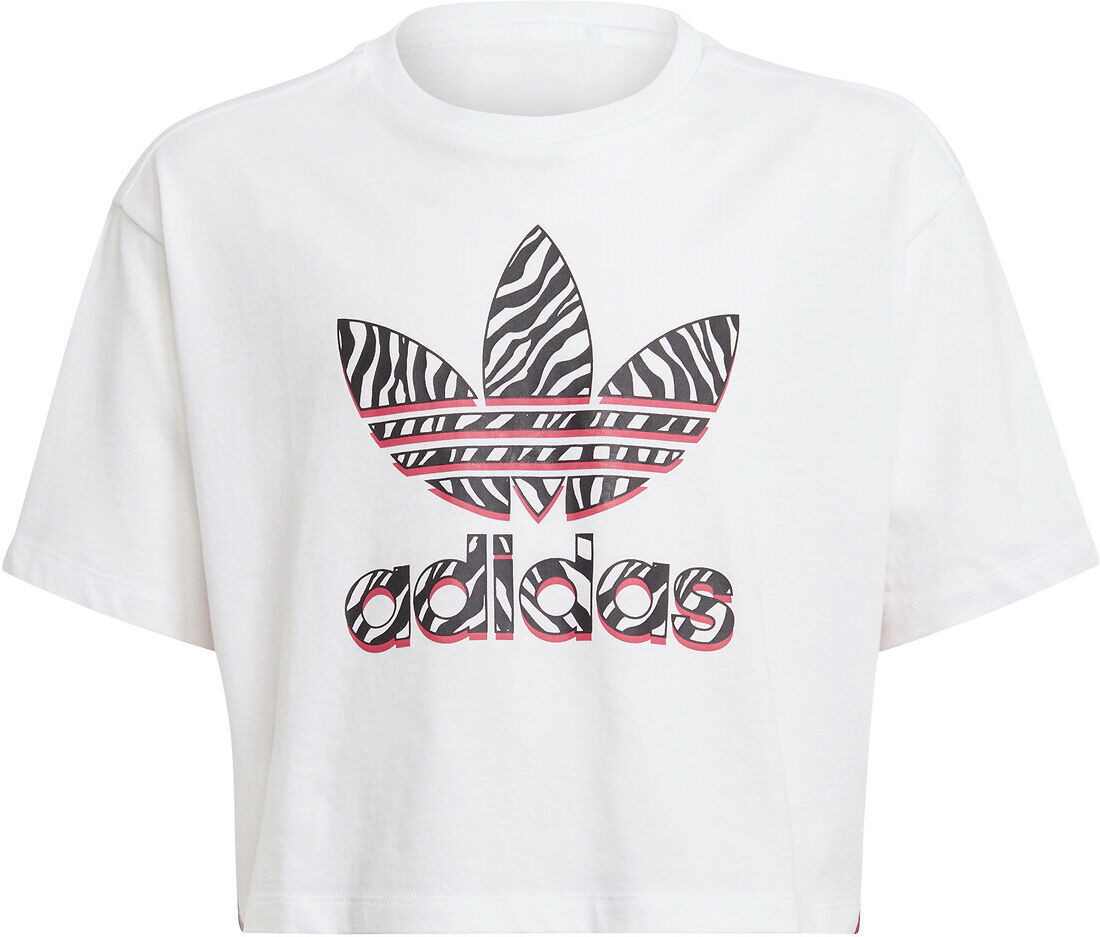 Adidas Originals T-shirt curta, mangas curtas, 7-15 anos   Branco