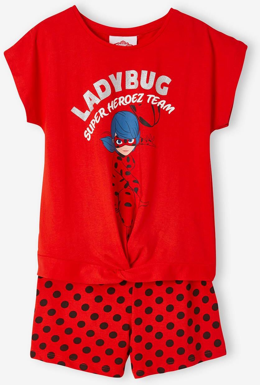 MIRACULOUS Pijama Miraculous®: As Aventuras de Ladybug, para menina vermelho vivo liso com motivo