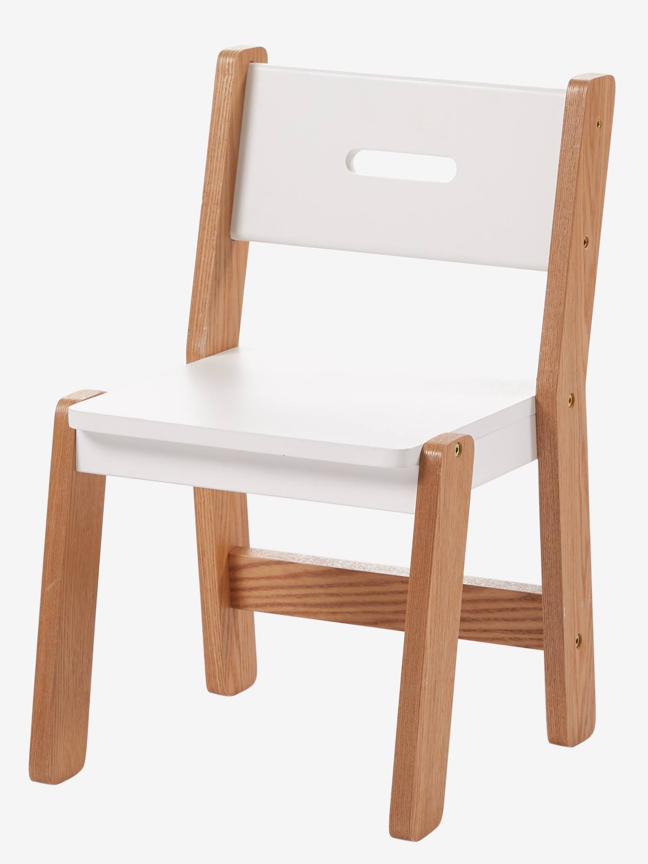 VERTBAUDET Cadeira especial infantário, assento 30 cm, LINHA ARCHITEKT branco claro bicolor/multicolo