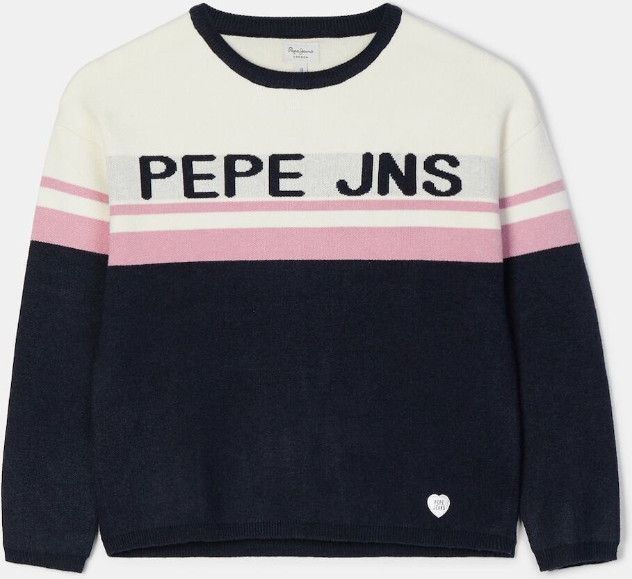 Pepe Jeans Sweatshirts Pepe Jeans Britany - Marinho/Rosa/Bege - Júnior Rapariga