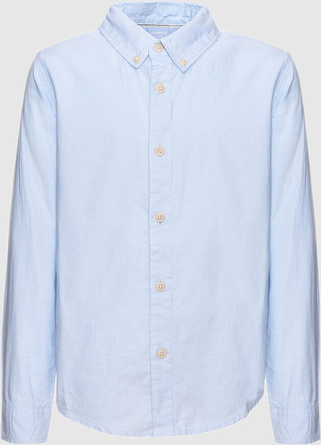 Name It Oxford Ls Shirt Nmt Azul claro