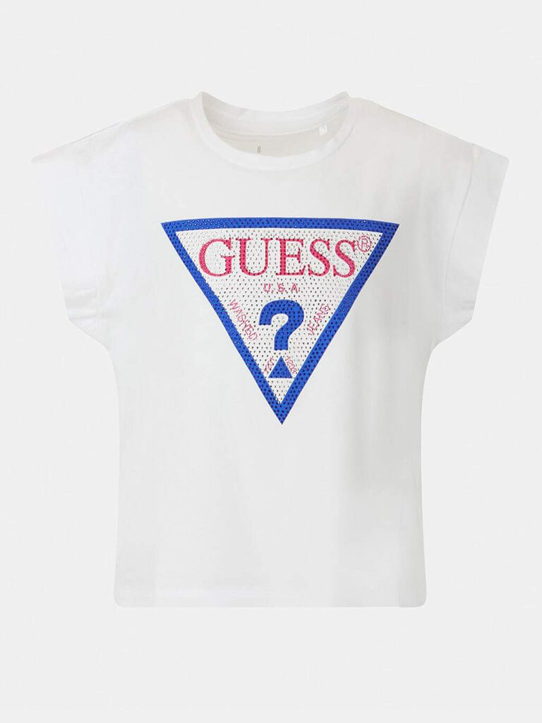 Guess T-Shirt Menina Midi Guess Branco