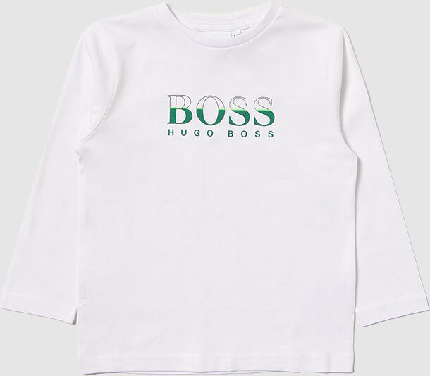 Hugo Boss Sweatshirt Menino Hugo Boss Branco