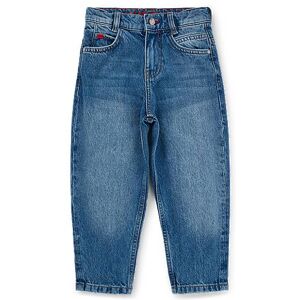 HUGO Kids' loose-fit jeans in stonewashed denim