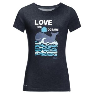 Jack Wolfskin Ocean T-Shirt Kids Night Blue (Storlek: 116)