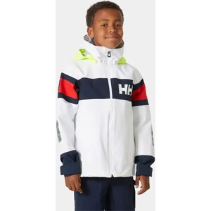 Helly Hansen Junior Salt 2 Vattentät Seglarjacka Vit 152/12 Navy Marinblå152/12