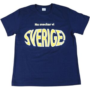 T-shirt Nu Snackar Vi Sverige   Barn146/152clMarinblå Marinblå