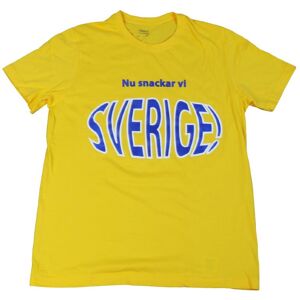 T-shirt Nu Snackar Vi Sverige   Barn134/140clGul Gul