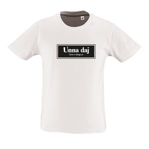 Unna Daj   T-Shirt Barn2 år (86/94)Vit Vit